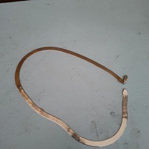 Herringbone gold necklace